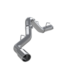 MBRP 2020+ GMC/Chevy 2500/3500 6.6L Duramax 4in Mand Bent Tubing AL-Ser Cat Back Single Side - Alum