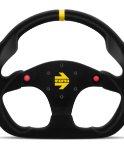 Momo MOD30 Buttons Steering Wheel 320 mm -  Black Suede/Black Spokes/1 Stripe