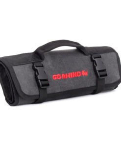 Go Rhino XVenture Gear Tool Wrench Roll - Large (4x4in. Closed) 12oz Waxed Canvas - Black