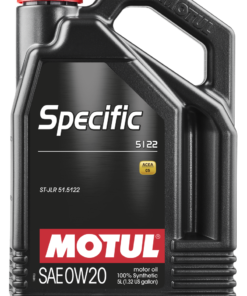 Motul 5L OEM Synthetic Engine Oil ACEA A1/B1 Specific 5122 0W20 - Case of 4