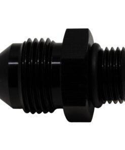 DeatschWerks 6AN ORB Male to 8AN Male Flare Adapter (Incl O-Ring) - Anodized Matte Black