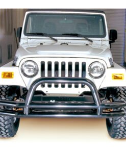 Rugged Ridge 3-In Dbl Tube Front Bumper w/ Hoop 76-06 CJ / Jeep Wrangler