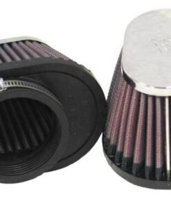 K&N Universal Chrome Filter 2 1/8in FLG / 4in x 3in Bottom / 2in Top / 2 3/4in Height (2 Per Box)