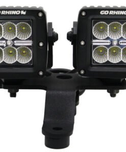 Go Rhino 18-20 Jeep Wrangler JL/JLU/Gladiator JT Light Mount - Two 3in Cubes