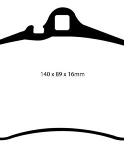 EBC 03-05 Porsche 911 (996) (Cast Iron Rotor only) 3.6 Carrera 4S Redstuff Front Brake Pads