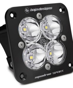 Baja Designs Squadron Sport Work/Scene Pattern Black Flush Mount LED Light Pod - Clear