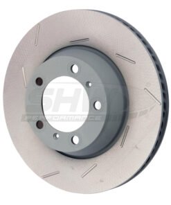 SHW 11-16 Porsche Panamera 4 3.6L w/o Ceramic Brakes Left Rear Slotted Monobloc Brake Rotor