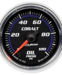 Autometer Cobalt 52mm 100 PSI Electric Oil Pressure Gauge