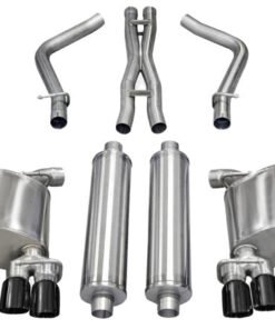 Corsa 11-13 Dodge Charger R/T 5.7L V8 Black Xtreme Cat-Back Exhaust