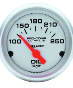 Autometer Ultra-Lite 52mm 100-250 Deg F Electronic Oil Temperature Gauge