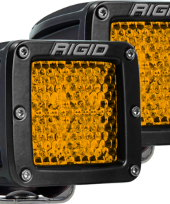 Rigid Industries D-Series - Diffused Rear Facing High/Low - Amber - Pair