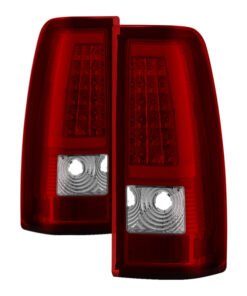 xTune Chevy Silverado 1500/2500/3500 99-02 / Version 3 Tail Lights Red Clear ALT-ON-CS99V3-LBLED-RC