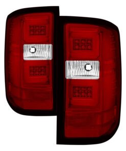 Spyder Chevy Silverado 2016-2017 Light Bar LED Tail Lights - Red Clear ALT-YD-CS16-LED-RC