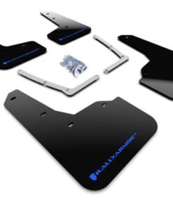 Rally Armor 16-19 Honda Civic Si UR Black Mud Flap w/ Blue Logo