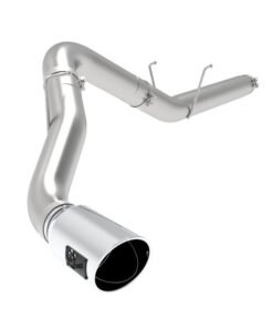 aFe ATLAS 5in Alum Steel DPF-Back Exhaust System w/Polished Tip 19-20 Ram Diesel Trucks L6-6.7L (td)