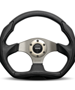 Momo Eagle Steering Wheel 350 mm - Black Leather/Anth Spokes