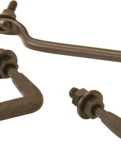 Kentrol 87-95 Jeep Wrangler YJ Windshield Tie Down Kit - Powdercoat Black