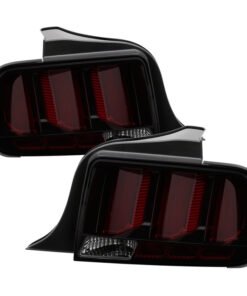 Spyder 05-09 Ford Mustang (Red Light Bar) LED Tail Lights - Smoke ALT-YD-FM05V3-RBLED-SM
