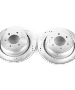 Power Stop 12-18 Ford F-150 Rear Evolution Drilled & Slotted Rotors - Pair