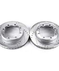 Power Stop 94-99 Chevrolet K1500 Suburban Front Evolution Drilled & Slotted Rotors - Pair