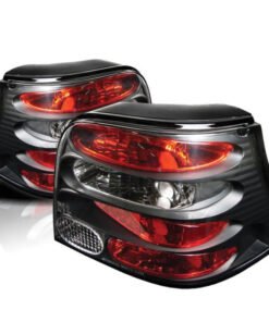 Spyder Volkswagen Golf 99-04 Euro Style Tail Lights Black ALT-YD-VG99-BK