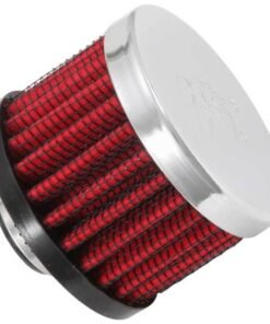 K&N Clamp On Rubber Base Crankcase Vent Filter 0.375in Flange ID x 2in OD x 1.5in Height