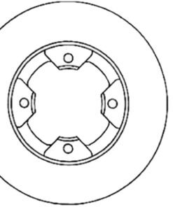 StopTech Power Slot 84-85 Nissan 300ZX Slotted & Drilled Left Front Rotor