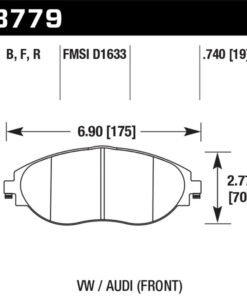 Hawk 13-17 Volkswagen CC HP+ Front Brake Pads
