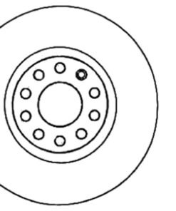 StopTech 06-11 Audi A3 / 06-09 VW GTI Mk V / 05-10 Jetta (Exc Wagon) Drilled Right Rear Rotor