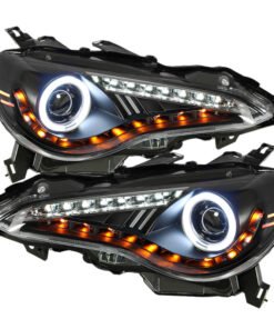 Spyder Scion FRS 12-14 Projector Headlights CCFL Halo DRL LED Black PRO-YD-SFRS12-CCFL-BK
