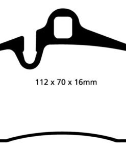 EBC 11-15 Audi Q7 3.0 Supercharged Yellowstuff Rear Brake Pads