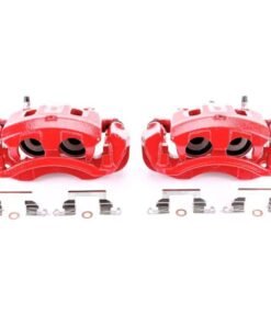 Power Stop 00-05 Ford Excursion Rear Red Calipers w/Brackets - Pair