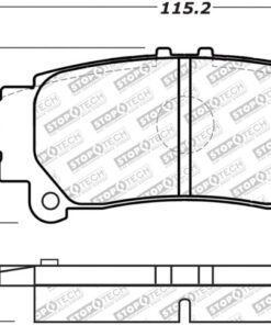 StopTech 13-19 Lexus GS350 Street Select Rear Brake Pads