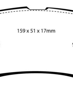 EBC 00-02 Ford Excursion 5.4 2WD Greenstuff Rear Brake Pads