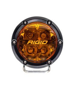 Rigid Industries 360-Series 4in SAE Fog w/ Amber PRO Lens - White (Pair)