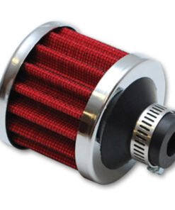 Vibrant Crankcase Breather Filter w/ Chrome Cap 1.25in 32mm Inlet ID