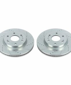 Power Stop 19-20 Chevrolet Silverado 1500 Front Evolution Drilled & Slotted Rotors - Pair