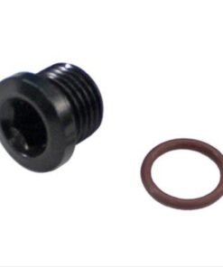 Fragola -6AN (9/16-18) Socket Hex Port Plug - Black