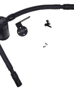 J&L 16-19 Ford Escape 1.5L EcoBoost Passenger Side Oil Separator 3.0 - Black Anodized