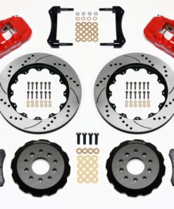 Wilwood AERO6 Front Hat Kit 14.00 Drilled Red 2005-2014 Mustang