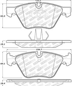 StopTech 06-16 BMW 325i Street Select Brake Pads - Front