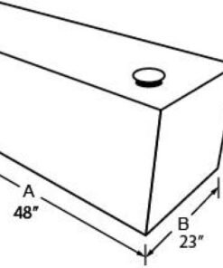 Tradesman Steel Rectangular Liquid Storage Tank (Full Size) - Black