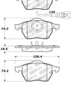 StopTech Street Touring 99-08 VW Jetta / 5/99-05 Golf GTi/GLS Turbo Front Brake Pads
