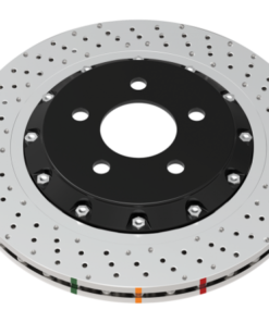 DBA 19+ Chevrolet Camaro ZL1 (w/ M6 Nuts) 5000 Series Cross Drilled & Dimpled Brake Rotor