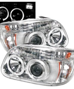 Spyder Ford Explorer 95-01 1PC Projector Headlights LED Halo Chrm PRO-YD-FEXP95-HL-1PC-C