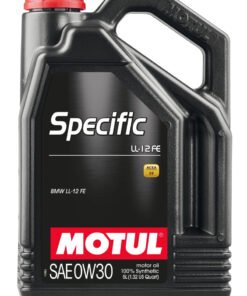 Motul 5L 100% Synthetic High Performance Engine Oil ACEA C2 BMW LL-12 FE+ 0W30 - Case of 4