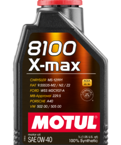 Motul 1L Synthetic Engine Oil 8100 0W40 X-MAX - Porsche A40 - Case of 20