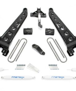 Fabtech 2019 Ford F450/550 4WD 6in Radius Arm System w/Perf. Shocks