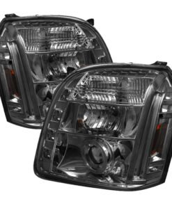 Spyder GMC Yukon 07-14/Yukon Denali 07-14 Projector Headlights LED Halo LED Smke PRO-YD-GY07-HL-SM