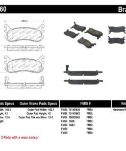 StopTech Performance 94-97/99-05 Miata w/ Normal Suspension Rear Brake Pads D636